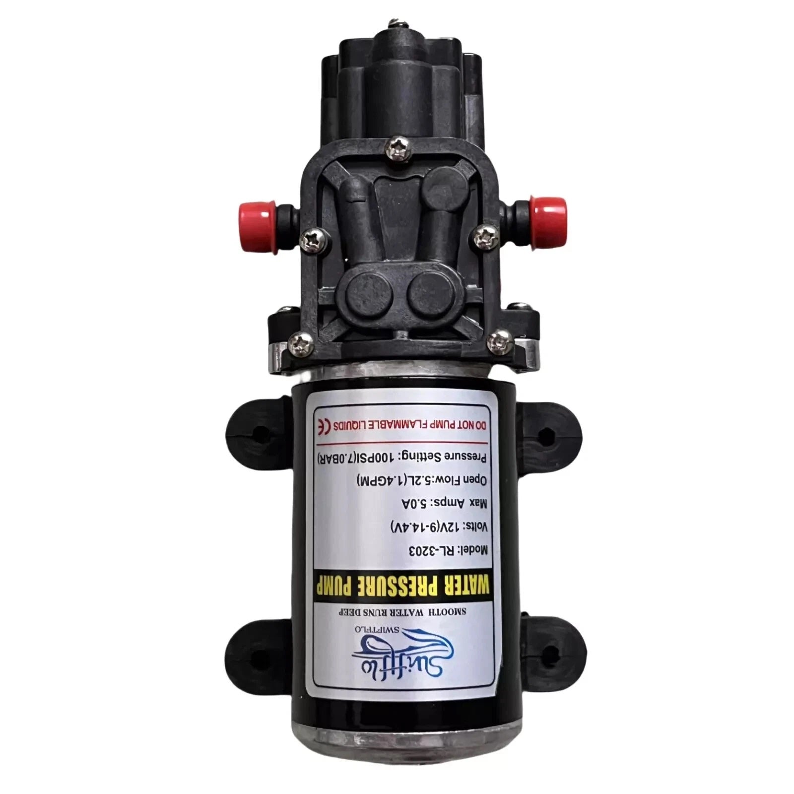 12VDC Water Pump Diaphragm Self Priming Sprayer RV Camper Marine Boat Shower